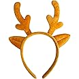 BookMyCostume Deer Reindeer Animal Antlers Headband Kids Fancy Dress Costume Accessories Free Size Brown