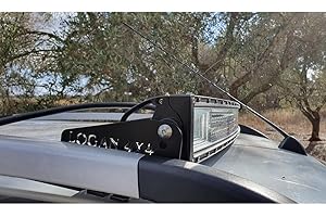 LOGAN4X4 Scheinwerferhalter Satz Halterungen zur Montage Einer Led Lightbar für Ford Ranger 2012-2023 T6 T7 T8 Wildtrak, Limited Black Edition und Modelle mit Trägersystem - Ohne elektronische Komponenten