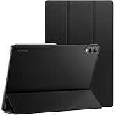 JETech Case for Samsung Galaxy Tab S12 Ultra/S11 Ultra, Black | Rear Translucent Slim, Tri-fold Stand, Auto Wake / Sleep, Lig