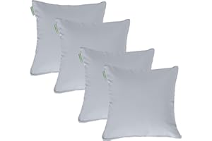 ‎GARDENISTA Gardenista Garten 18" Scatter Kissen für Outdoor-Möbel | Wasserabweisender Leichter zu reinigender Polyesterbezug | Leicht, Bequem perfekt für Rattanstühle und Terrassendeko (Grau, 4)