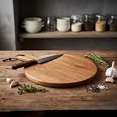 Deconox Natural Acacia Tree Presentation and Service Board, Natural Acacia Board with Handle, Meat, Cheese, Bread, Vegetable and Fruit Serving Tray