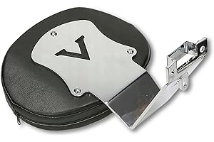 BIKEMASTERSUK MOTORCYCLE PARTS & ACCESSORIES BM UK | VN1600 | Motorbike Chrome Driver Seat Backrest - Kawasaki VN1600 Vulcan Classic, Nomad (Silver)