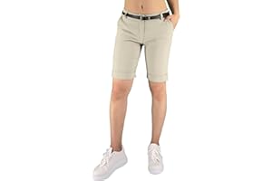 JOPHY & CO. Women's Bermuda Trousers with Belt and Pockets (cod. 3009)