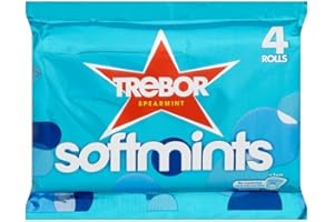 Trebor Softmints Spearmint (4 per Pack - 179g) - Pack of 6