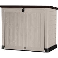 Keter Porta Attrezzi Store It Out Midi + Baule Comfy 270L - Doppio Deposito Con Cestino Integrato, Resina Resistente - Foto 9