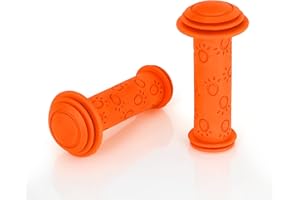 P4B | Poignées de vélo pour Enfants - poignées de vélo 22 mm | poignées de Guidon pour Enfants | poignées de vélo avec Protection Antichoc de sécurité | sans substances nocives