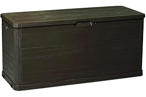 NATUUR Arcón Jardín Resina Marrón Woody117x45x56 Cms. 280 litros