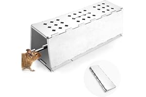 Trampa Ratas,VOTUKU Jaulas de Trampa, Trampa para Ratones para atrapar Animales Vivos pequeños como Ratas, Ratones, garduñas u Otros Animales Salvajes