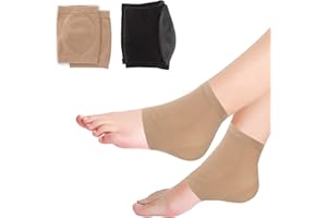 HREDZEO Calzini Idratanti,2 Paia Gel Idratante Tacco calze Gel Open Toe Socks for Dry Maniche per Cracked Heel Repair Dry Sollievo dal Dolore al Tallone