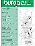 BurdaStyle Copier Set: Copy Film and Pen | for Tracking | 4 Sheets 122 x 100 cm, One Size