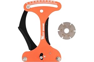 Qinglee Jauge de Tension de Rayon de Vélo, Outil de Mesure de Tension pour Rayons de Vélo en Alliage avec étriers de Spécification et Tableau de Concordance, pour Problèmes de Roue de Diagnostic