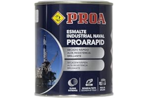 PROA ESMALTE NAVAL E INDUSTRIAL PROARAPID. Gris Antracita RAL 7016. 750 ML. BRILLANTE. Esmalte de secado rápido y gran dureza