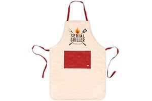 Legami - Grembiule da Cucina Uomo Donna, Super Chef, Tasca Frontale, Regolabile, Taglia Unica, Lavabile in Lavatrice, Dimensioni 56 x 76 cm