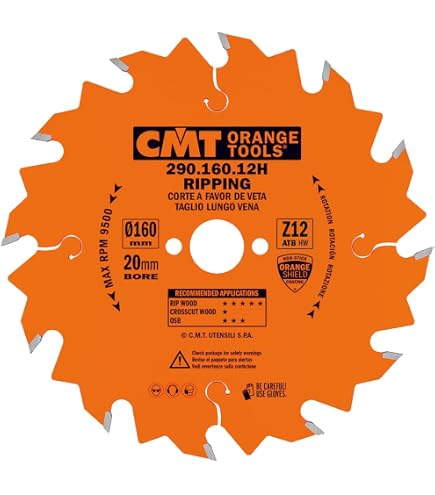 Lame De Scie Circulaire CMT ITK Plus - 160 X 1,7 X 20 Mm - 56 Dents ATB+S - Pour Coupes Nettes Et Précises