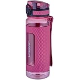 Uzspace FiftyFifty 520ml Tritan Su Matarası Silikon Korumalı Kaydırmaz G&ouml;vde Pembe