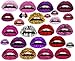 5 or 10 mixed Lips Temporary Tattoos transfer stickers mixed designs - by Fat-catz-copy-catz (5x lips tattoos)