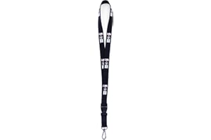 New Era NFL NBA MLB Football Basketball Baseball Lanyard Keyholder Schlüsselband mit Abnehmbarer Schnalle (schwarz - NBA)