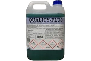 BRICORECHE Desengrasante industrial concentrado, ideal para uso en cocinas, talleres, suelos de todo tipo, motores, llantas, etc, desengrasante cocina ultra concentrado ideal restaurantes y uso doméstico (5L)