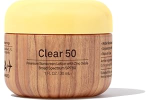 Sun Bum Effacer l'oxyde de zinc lotion solaire, SPF50 pot, 1 comte, large spectre Uva/Protection uvb, sans paraben, sans gluten, sans huile 1 Unze pas applicable