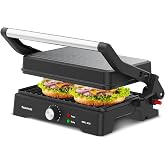 Taurus - Electric Grill 1500W, Opening 180&deg;, Non-stick, Thermostat | Adjustable temperature