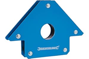 Silverline Welding Magnet – 100mm, 13kg Holding Force, Magnetic Welding Clamp for Metal Fabrication & Positioning (868731)