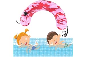 Cintura di Nuoto Gonfiabile per Bambini e Adulti, JanTeelGO Portatile Cintura per Imparare a Nuotare per Piscina Pompa Integrata - Viaggio Multifunzionale a Forma di U Cuscino vita Collo