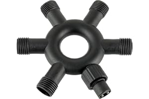 HUAREW Verteiler Lichterkette, Splitterverbinder für Lichterketten, 2 Pin Verteiler Weihnachtsbeleuchtung, Splitter für Innen Außen Lichtvorhang, für Saiten, Netz, Eiszapfenlichtern(6 Wege)