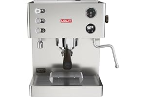Lelit Elizabeth Máquina de Café - Con Espumador de Leche & Sistema de Doble Caldera - PL92T - Acero Inoxidable Cepillado