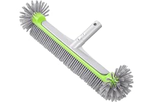 Jinfanshurich Poolbürste für Folienpool, 44cm Poolbesen Pool Poolreinigung Reinigungsbürste Bürste mit Halbkugelförmigen Borsten für Poolwänden, Fliesen und Stufen