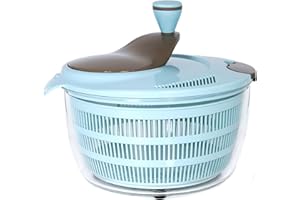 JAIVIZY 4L Salad Spinner - Non-Slip Vegetable & Fruit Washer/Dryer for Households, Easy-Clean Kitchen Gadget for Greens, Herbs & Vegetables