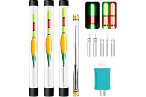 DAZZTIME Angelposen,3 Stück Led Posen Angeln,Schwimmer Angeln,Posen Angeln Set,Angeln Pose,Angel Zubehör,Posen Angeln Mit Gravity Sensing,Fishing Posen Set,Angeln Am See,Fluss Oder Teich