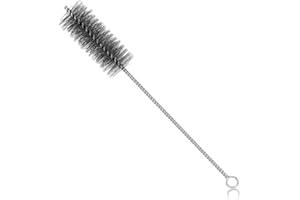 Annlpoy Brosse pour Tuyau de poêle Ø 40 mm pour Coins Difficiles, Nettoyeur de cheminée Universel, Balai en Fil d'acier, Longueur Totale 30 cm, pour poêle à Bois, poêle à pellets et poêle à Bois