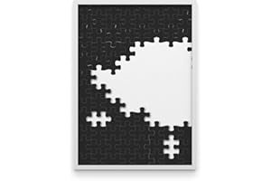 WIETRE Puzzle ramka 50 x 70 cm pasuje do Ravensburger 1000 (biała) rama aluminiowa