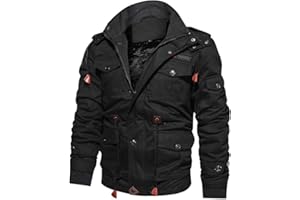 hehiy Herren Skijacke Atmungsaktiv Warm Gefüttert Winterjacke mit Abnehmbarer Kapuze Snowboardjacke Wasserdicht Outdoorjacke MäNner Winterjacke Herren Mantel für Ehemann/Freund/Sohn