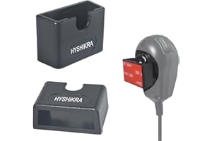 HYSHIKRA Support universel pour radio/microphone, support adhésif pour radio Baofeng Yaesu Retevis MotorolaQuansheng (noir 02, 1 pack)