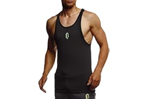 Leif Nelson Sport Canotta per Uomo Camicia Fitness Maschile da allenare LN-8284