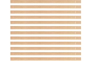 12 st oavslutade gallergjutningar, 15 mm x 5 mm/0,59 tum x 0,19 tum dekorativa remsor för gör-det-själv spegelskåp fönster dö