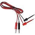 e4u Quality Standard 4mm Banana Plug To 57mm Test Hook Clip Red Black Test Probes Pair - 0.5 MTR