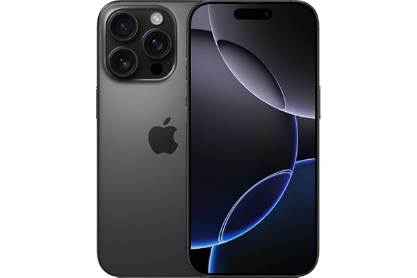 Apple iPhone 16 Pro, 128GB, Titane noir (Reconditionné)