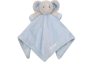 BABY TOWN Babytown Baby Boys & Girls Animal Snuggle Comforter Blanket, One Size, Blue Elephant