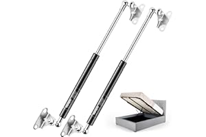 Vepagoo 630MM 245N/55lb Gas Struts Universal adjustable 25inch Lift Support Springs with Mounting Kit for Ottoman Bed, Heavy lid, Floor Hatch Door, and Other Custom Heavy Duty Project, 2PCS