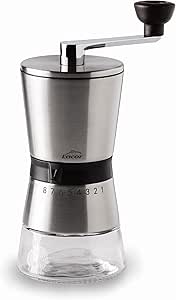 Macinacaffè Manuale In Ceramica Acciaio Inox Manico 11oz Vasetti Di Vetro Per Il - Foto 7