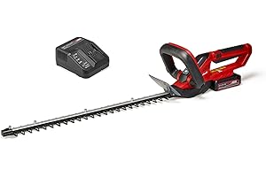 Einhell Power X-Change 18V Cordless Hedge Trimmer With Battery and Charger - 55cm (22 Inch) Cutting Length, Laser-Cut Diamond-Ground Steel Blades - GE-CH 1855/1 Li Hedge Cutter Kit