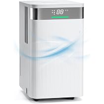 Deumidificatore Elettrico VONROC 12L/giorno – Serbatoio 2L, Wi-Fi, Modalità Bucato, Silenzioso, Per 25 M²