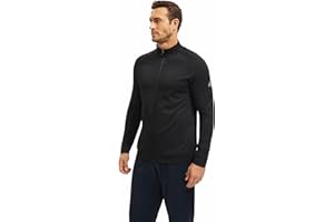 AMZSPORT Herren Sportjacke Leichtes Microfleece Laufjacke Trainingsjacke mit Reißverschluss Taschen für Outdoor,Wandern,Freizeit und Laufen