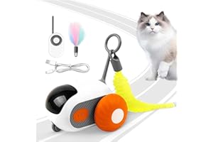HLILOY Teazys Katzenspielzeug Turbo Tail 2.0-2024 Bestes Turbo Tail 2.0 Katzenspielzeug, Turbo Tail Popper Katzenspielzeug, Drei Modi Interaktives Teazys Katzenspielzeug, Schwerkraft-Sensing-Bewegung, Lassen