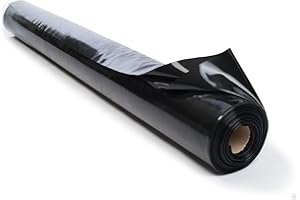JRIA Multi Use Strong Pallet Wrap Cling Film | Heavy Duty Strong Pallet Wrap | Tear Resistant Stretch Film | Packaging for Removals & Warehouse Use | High-Quality Pallet Wrap 500mm x 200m (Black, 1 Rolls)