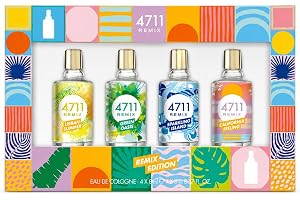 4711 Remix Edition Eau de Cologne miniatyrset 4 x 8 ml | Urban Summer, Green Oasis, Sparkling Island, Kalifornien känsla, 4 d