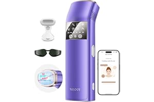 SALLOOT Haarentfernung Laser mit Saphir-Eis-Kühlung Technologie, Schmerzfreie IPL Geräte Haarentfernung Damen, Herren, für Gesich, Bikini, Körper, Beine, Achseln