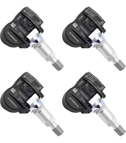 Sensori Di Pressione Pneumatici Riloer - Compatibili Con Chrysler, Dodge, Jeep, 433 MHz, Kit Di 4 Pezzi